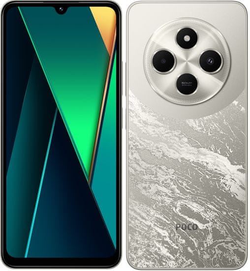 POCO C75 pametni telefon, 6 GB/128 GB, zlatni