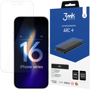 3MK Zaštitna folija za ekran mat za iPhone 16 Plus s ARC+ tehnologijom