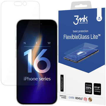 3MK Zaštitno hibridno staklo za Apple iPhone 16 Plus - FlexibleGlass Lite