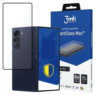 3MK Samsung Galaxy Z Fold 6 (prednji) - tvrdo staklo Max crna
