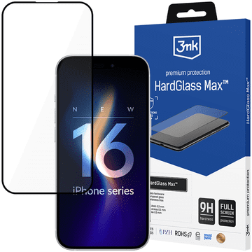 3MK Apple iPhone 16 Pro Max - tvrdo staklo Max crna