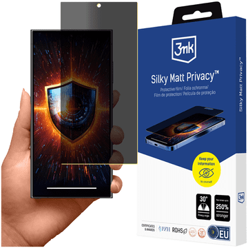 3MK Samsung Galaxy S24 Ultra - svilenkasto matirana zaštita privatnosti