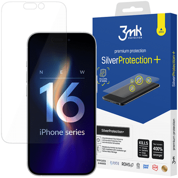3MK Zaštitna folija za ekran iPhone 16 Pro s antibakterijskim svojstvima