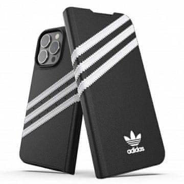 Adidas Futrola s knjižicom za iPhone 13 Pro 6.1, crna-bijela, PU materijal