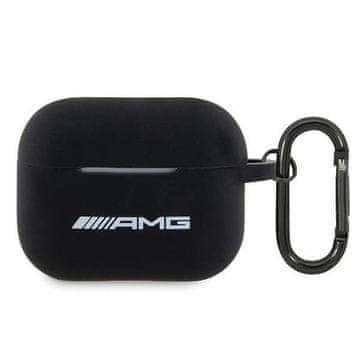 AMG Silikonska futrola za AirPods Pro 2 s bijelim logotipom i crnim uzorkom