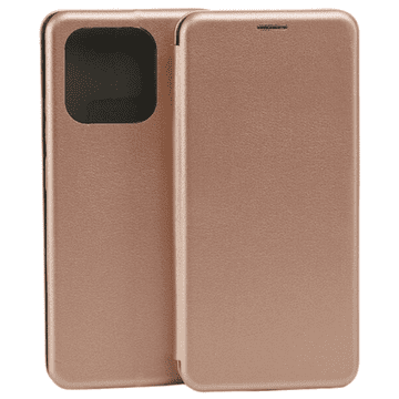 Beline etui knjiga s magnetom Xiaomi 12C, ružičasto-zlatna/rose gold