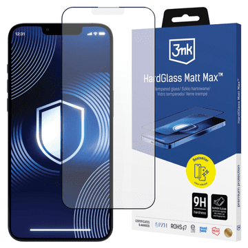 3MK Apple iPhone 13/13 Pro/14/16E - tvrdo staklo matt max