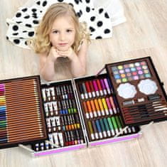 MG Art Suitcase set za slikanje u koferu za djecu 145 kom, roza