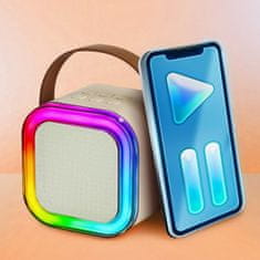MG Sing Set Bluetooth Karaoke mikrofoni + zvučnik, bež