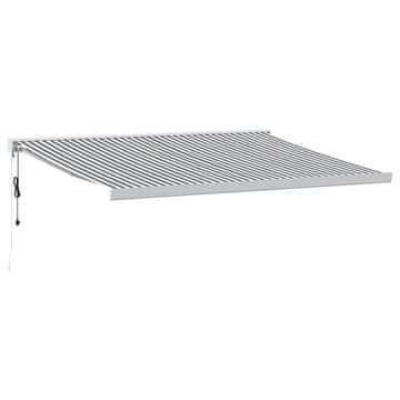 Vidaxl Tenda na uvlačenje antracit-bijela 4x3 m od tkanine i aluminija