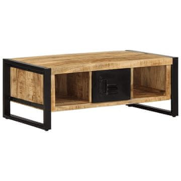 Vidaxl Klub stolić 90x50x36 cm grubo masivno drvo manga