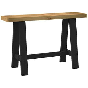 Vidaxl Konzolni stolić, NOAIN, 120x30x75 cm, Masivno borovo drvo
