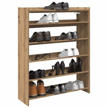 Vidaxl Stalak za cipele Artisan hrast 80x25x100 cm