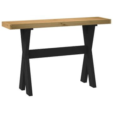 Vidaxl Konzolni stolić, NOAIN, 120x30x75 cm, Masivno borovo drvo