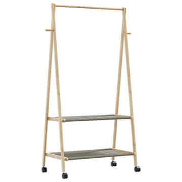 Vidaxl Stalak za odjeću s policama i kotačima 96x45,5x155,5 cm