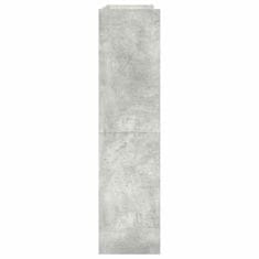 Vidaxl Stalak za cipele boja betona 80x25x100 cm konstruirano drvo