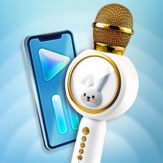 MG Bunny Bluetooth Karaoke mikrofon, bijela