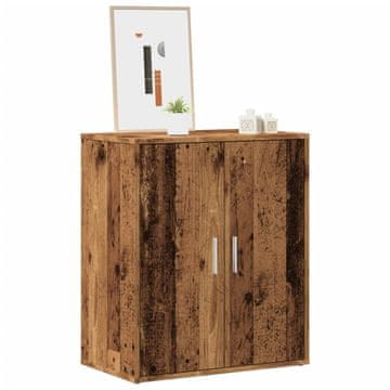 Vidaxl Ormarić za cipele Crni 60x35x70 cm Materijal na bazi drveta