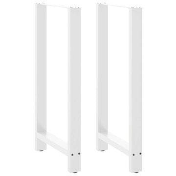 Vidaxl Noge za klub stolić, bijele, 2 kom, 60 x (110-111) cm, čelik