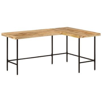 Vidaxl Radni stol 165x110x77 cm Masivno drvo manga i željezo