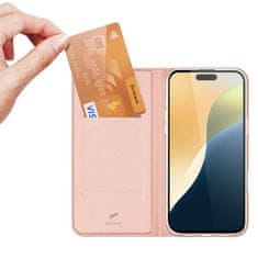 Dux Ducis Skin Pro preklopna maska za iPhone 16, ružičasta