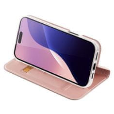 Dux Ducis Skin Pro preklopna maska za iPhone 16 Pro, ružičasta