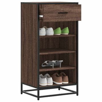 Vidaxl Ormarić za cipele smeđi hrast 48x38x97,5 cm