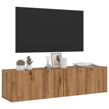 Vidaxl Zidni TV ormarić, Artisan hrast, 120x30x30 cm