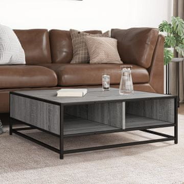 Vidaxl Klub stolić, sivi hrast sonoma, 80x80x30 cm
