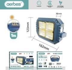 Aerbes Solarni radni LED reflektor 100W + PowerBank