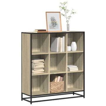 Vidaxl Polica za knjige, hrast Sonoma, 97,5 x 33 x 107,5 cm