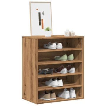 Vidaxl Ormarić za cipele Artisan hrast 60x35x70 cm Materijal na bazi drva