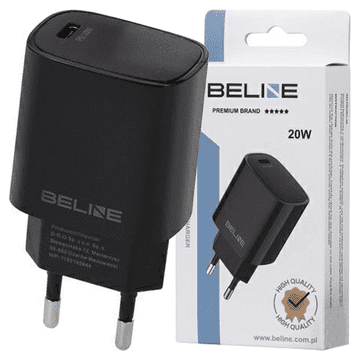 INNA Beline Zidni Punjač Za Mobitele 1X Usb-C 20W Pd 3.0 Brzi Punjač