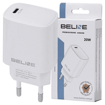 INNA Beline Zidni Punjač 1X Usb-C 20W Za Iphone 12 13 14 Brzo Punjenje
