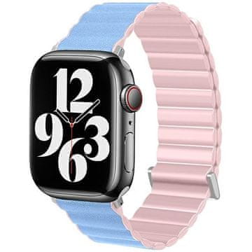 BE Remen za Apple Watch 38/40/41 mm Magnetic Pro ružičasto-plavi