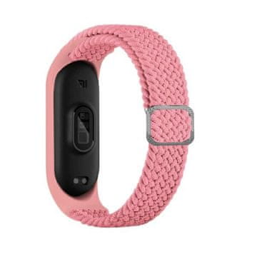 BE Remen za Xiaomi Mi Band 7 tekstilno roze boje
