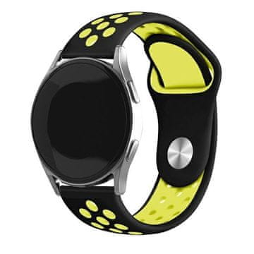 BE 20mm Sport Silikonski remen za pametni sat žuto-crni