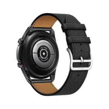 BE 20 mm Hermes kožni crni remen za pametni sat