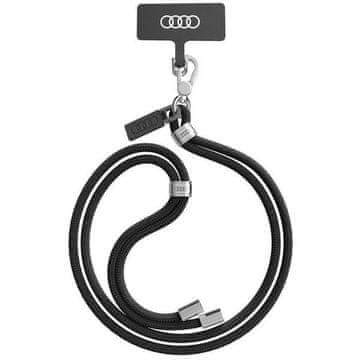 Audi vrpca za telefon 120 cm 6 mm crossbody crna