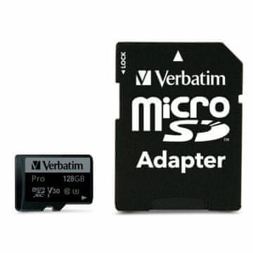 Verbatim Verbatim Microsd Kartica 128Gb U3 Adapter Za Mobitele, Tablete, Kamere 47044