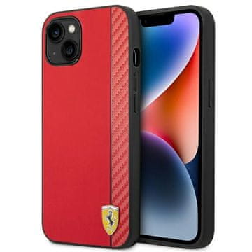 Ferrari Tvrda futrola za iPhone 14 Plus , karbonsko crvena