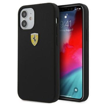 Ferrari FESSIHCP12SBK iPhone 12 mini 5.4" crno/crna tvrda silikonska futrola On Track