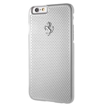 Ferrari tvrda futrola FEPEHCP6SI za iPhone 6/6, perforirani aluminij, srebrna/srebrna