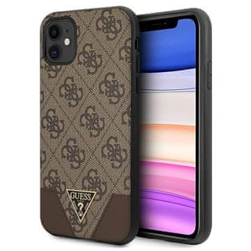 Guess Futrola za iPhone 11 Hardcase 4G Triangle Collection Smeđa