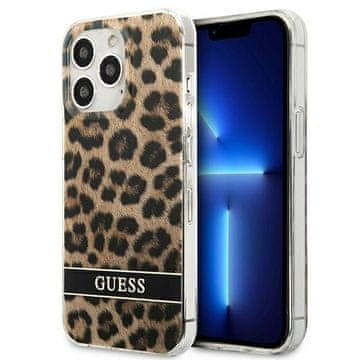 Guess GUHCP13LHSLEOW tvrda futrola za iPhone 13 Pro / 13 6.1 smeđa s leopard efektom