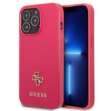 Guess Futrola za iPhone 13 Pro Hardcase Saffiano 4G ružičasta