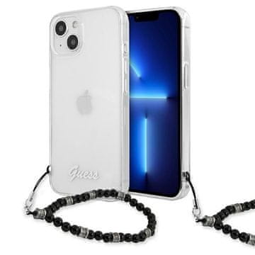 Guess Guess Tvrda Futrola Za Iphone 13 Mini 5.4 Prozirna Crni Biser
