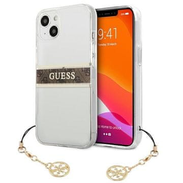 Guess prozirna maskica za 4G iPhone 13 mini, smeđa kolekcija