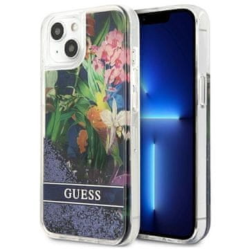 Guess Guess Futrola Za Iphone 13 Mini 5.4 Cvijet Tekuća Šljokica Prozirna