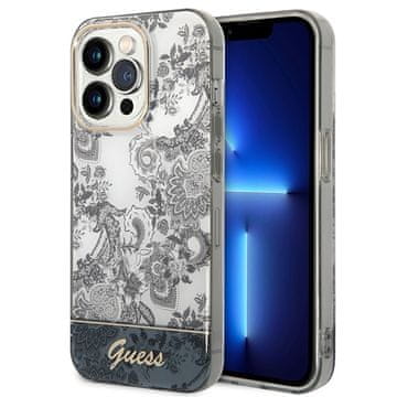 Guess Guess Tvrda Futrola Za Iphone 14 Pro 6.1 Porculan Kolekcija Sivi Dizajn